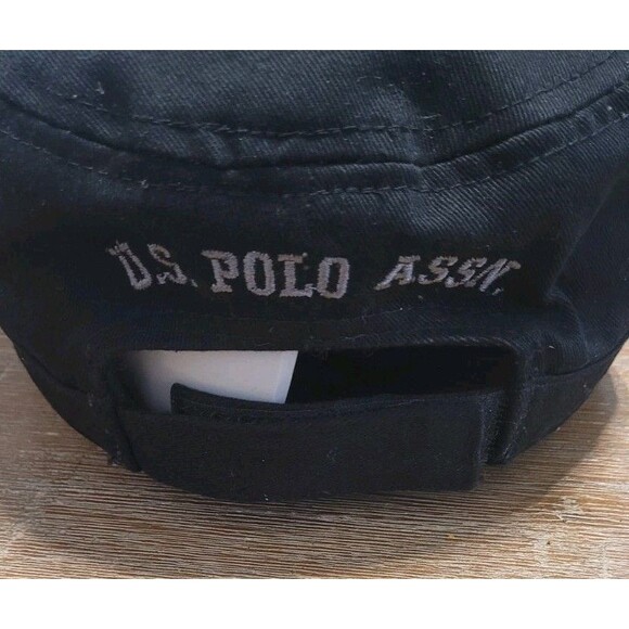 U.S. Polo Association Army Cap Black Hat Cap Logo One Size Youth Kid - Picture 3 of 5